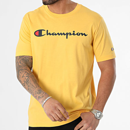 Champion - Maglietta con scollo rotondo 219831 Giallo
