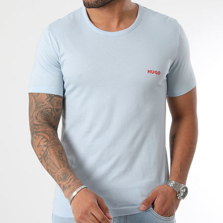 HUGO - Lote de 3 camisetas 50480088 Rosa claro Azul marino claro