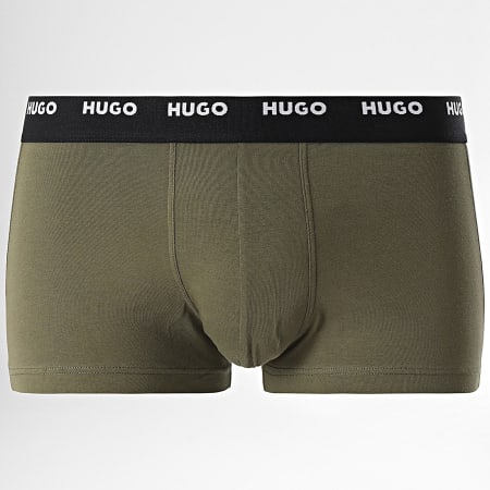 HUGO - 5 Boxer 50479944 Rosso Verde Khaki Nero Blu
