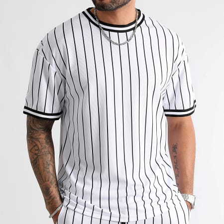 LBO - T-shirt Baseball Short Jogging Set 1039 Bianco
