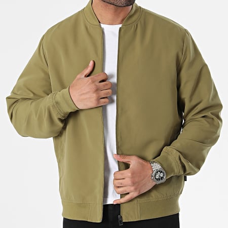 Only And Sons - Giacca Leon Khaki verde con zip