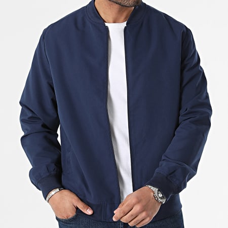 Only And Sons - Giacca Leon Navy con zip