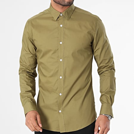 Only And Sons - Camicia a maniche lunghe verde kaki