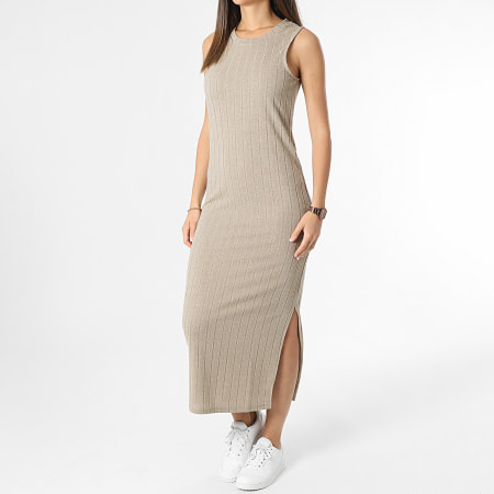 Only - Maxivestido de mujer Tonsy Light Brown Heather