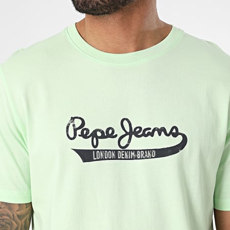 Pepe Jeans - Tee Shirt Claude PM509390 Vert Clair