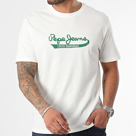 Pepe Jeans - Camiseta Claude PM509390 Blanca
