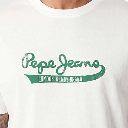 Pepe Jeans - Camiseta Claude PM509390 Blanca