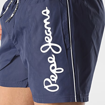 Pepe Jeans - Shorts de baño con logo PMB10393 Azul marino