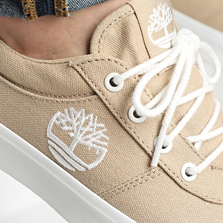 Timberland - Mylo Bay Low Lace A661N Sneakers in tela beige chiaro