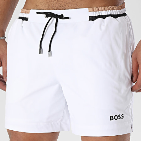 BOSS - Shorts de baño Isle 50469324 Blanco