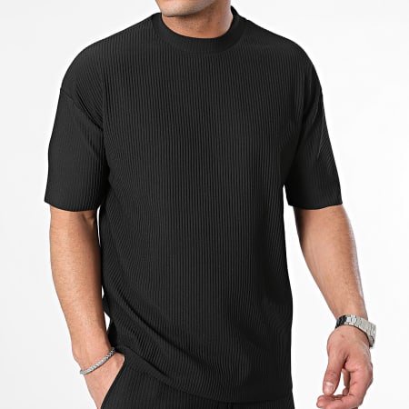 Frilivin - Conjunto de camiseta y pantalón negros