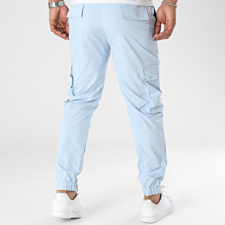 Frilivin - Pantaloni cargo blu chiaro