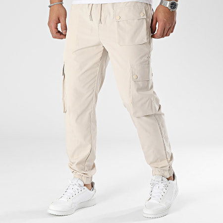 Frilivin - Pantalones Cargo Beige