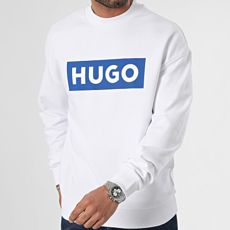 Hugo Blue - Sweat Crewneck Niero 50522375 Blanc
