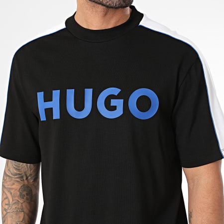 Hugo Blue - Tee Shirt Neusebio 50510500 Noir Blanc Bleu Roi