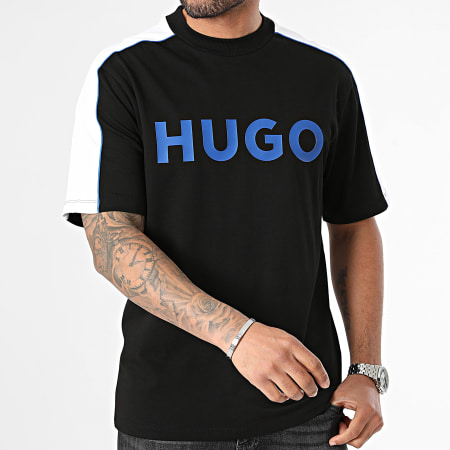 Hugo Blue - Camiseta Neusebio 50510500 Negro Blanco Azul Real