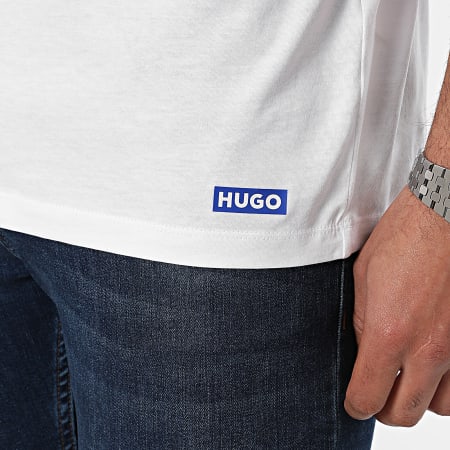 Hugo Blue - Lote de 2 camisetas Naolo 50522383 Blanco