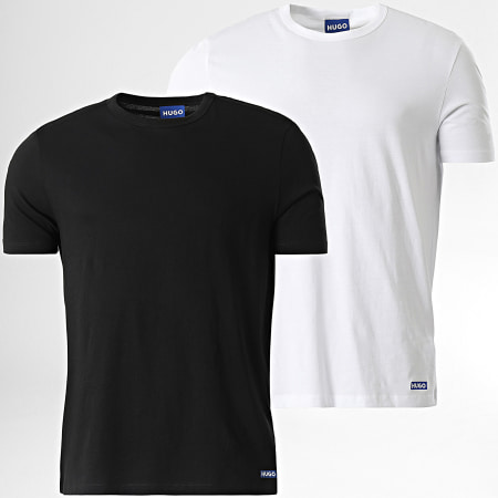 Hugo Blue - Lote de 2 camisetas Naolo 50522383 Blanco Negro