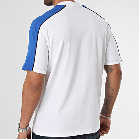 Hugo Blue - Tee Shirt Neusebio 50510500 Blanc Bleu Roi
