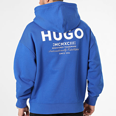 Hugo Blue - Felpa con cappuccio Nazardo 50510724 Blu reale