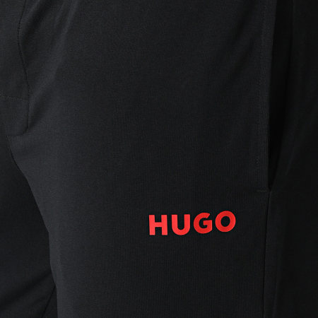 HUGO - Pantalones de chándal enlazados 50518684 Negro
