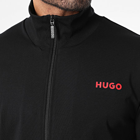HUGO - Felpa con zip collegata 50518700 Nero