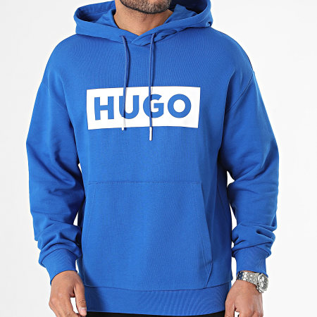Hugo Blue - Felpa con cappuccio Nalves 50522370 blu reale