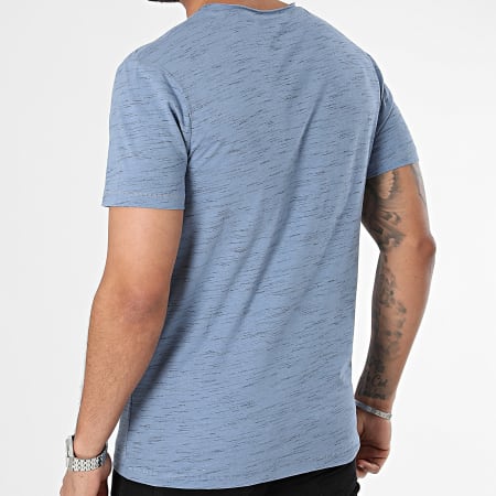 Kaporal - Camiseta cuello pico Neter Azul jaspeado