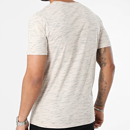 Kaporal - Camiseta Neter cuello pico Beige Chiné