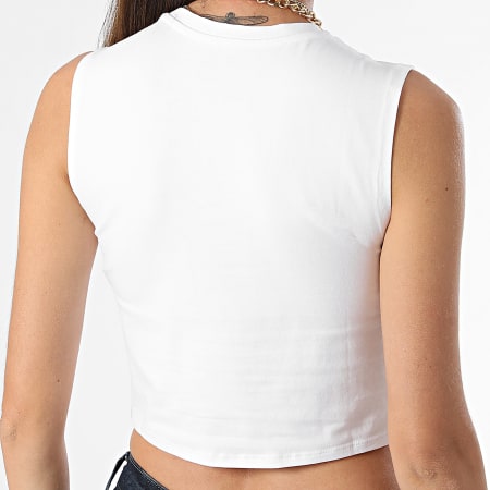 Only - Tee Shirt Sans Manches Femme Choice Blanc
