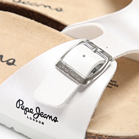 Pepe Jeans - Pantofole da donna Oban Nacar PLS90615 Bianco Beige