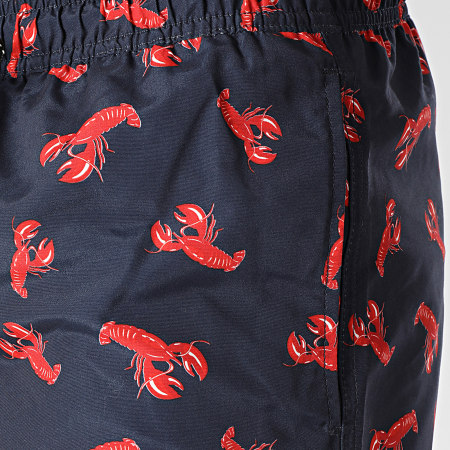 Produkt - Pantaloncini da bagno con stampa Akm Blu Navy Rosso