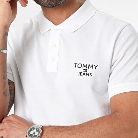 Tommy Jeans - Polo Slim Corp a maniche corte 8927 Bianco