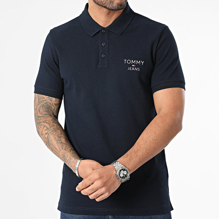 Tommy Jeans - Polo Slim Corp a manica corta 8927 Navy