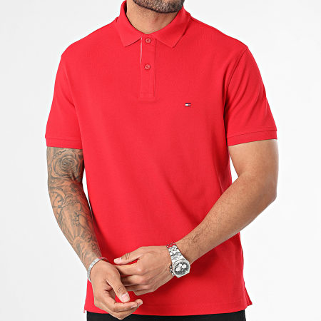 Tommy Hilfiger - Polo Manches Courtes Monotype Placket 4753 Rouge