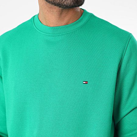 Tommy Hilfiger - Sudadera cuello redondo Logotipo Bandera 2735 Verde