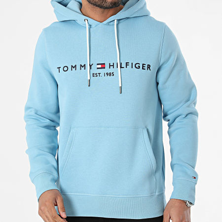 Tommy Hilfiger - Felpa con cappuccio Tommy Logo 1599 Blu