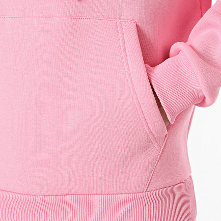 Black Industry - Set di pantaloni da jogging e felpa con cappuccio rosa