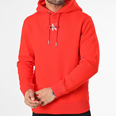 Calvin Klein - Sudadera con capucha 3749 Rojo