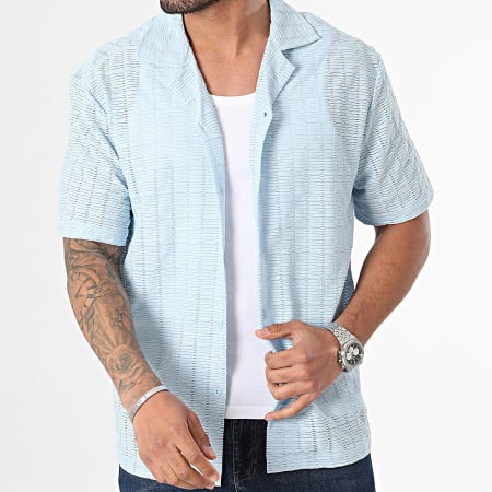 Frilivin - Camisa azul claro de manga corta