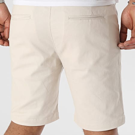Frilivin - Pantalones cortos chinos beige