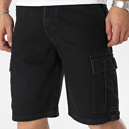 Frilivin - Pantaloncini Cargo Jean neri