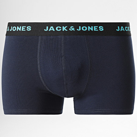 Jack And Jones - Lot De 7 Boxers Damian Orange Vert Kaki Turquoise Gris Bleu Marine Violet Beige