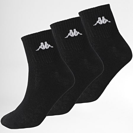 Kappa - Lote de 3 pares de calcetines 93890209 Negro