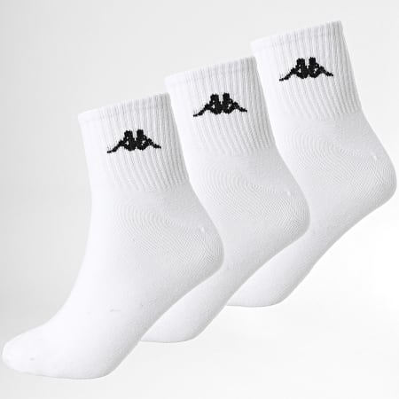 Kappa - Lote de 3 pares de calcetines 93890209 Blanco