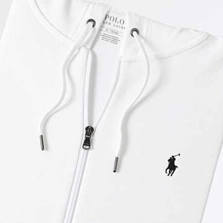 Polo Ralph Lauren - Original Player Felpa con zip e cappuccio bianco