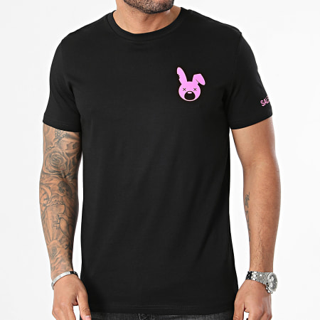 Sale Môme Paris - Heritage Edition Camiseta Conejo Negro Rosa Fluo