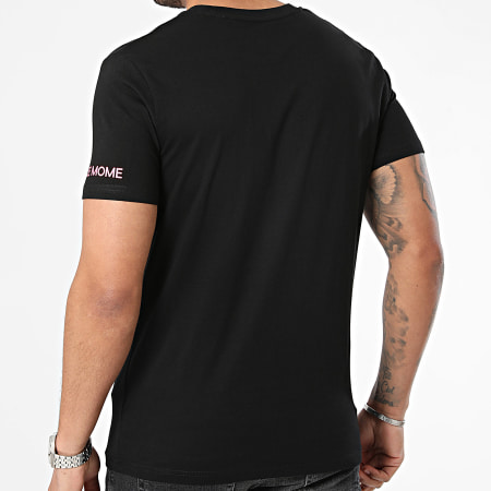Sale Môme Paris - Tee Shirt Lapin Heritage Edition Noir Rose Fluo