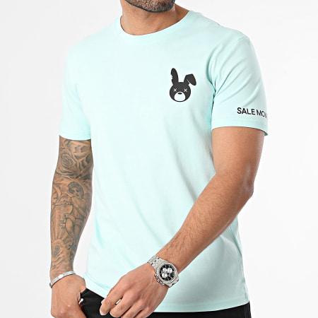 Sale Môme Paris - Camiseta Heritage Edición Verde Menta Conejo Negro