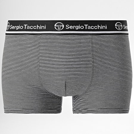 Sergio Tacchini - Juego de 3 calzoncillos bóxer 92891430 Negro Gris